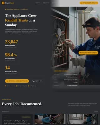Dispatch - Trusted Appliance Repair Landing Page Template