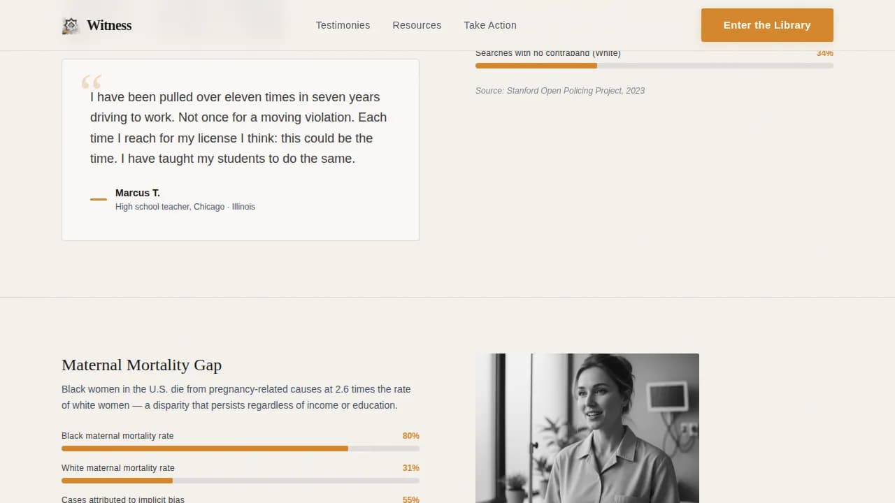 Racial Justice Nonprofit Professional Website Template