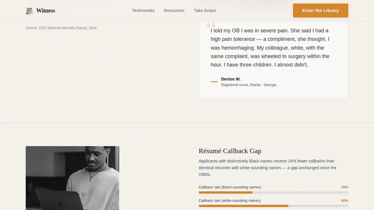 Racial Justice Nonprofit Professional Website Template