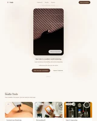 Restore — Expert Skin Care Landing Page Template