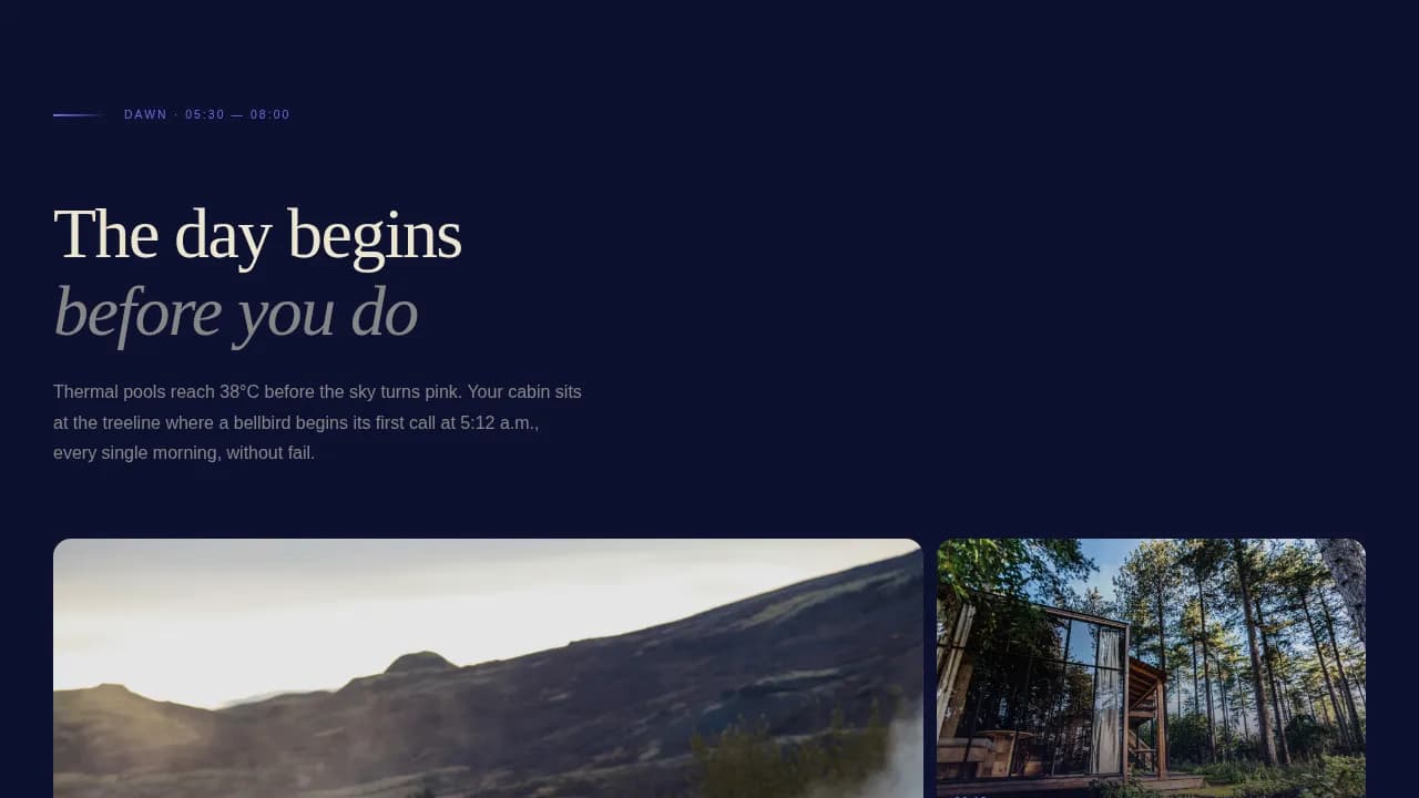 Stillness — Curated Wellness Sanctuary Landing Page Template