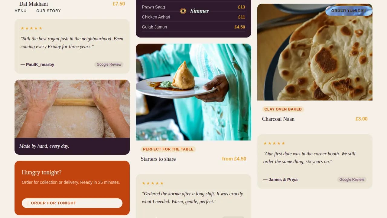 Expert Regional & Specialty Restaurant Professional Website Template