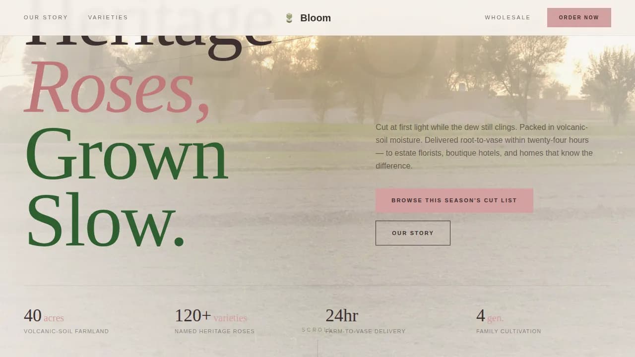 Advanced Specialty Farming Portfolio & Case Study Website Template