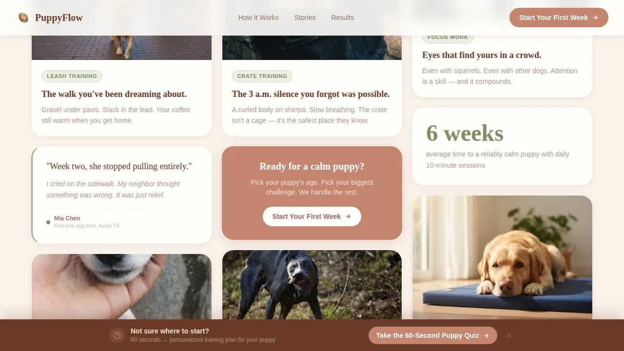 Pet Training & Behavior Professional Website Template