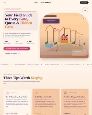 Specialist Family Travel & Experience Portfolio & Case Study Website Template