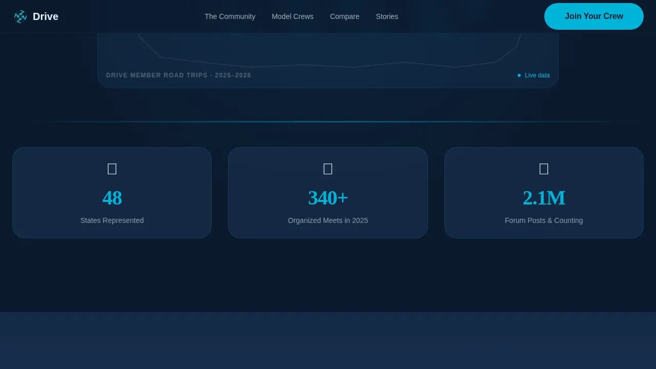Throttle — Premium Automotive Club Landing Page Template