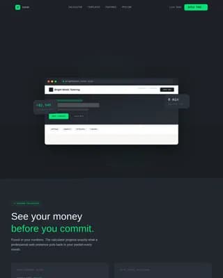 Tutoring Digital Presence Cost Estimator Website Template