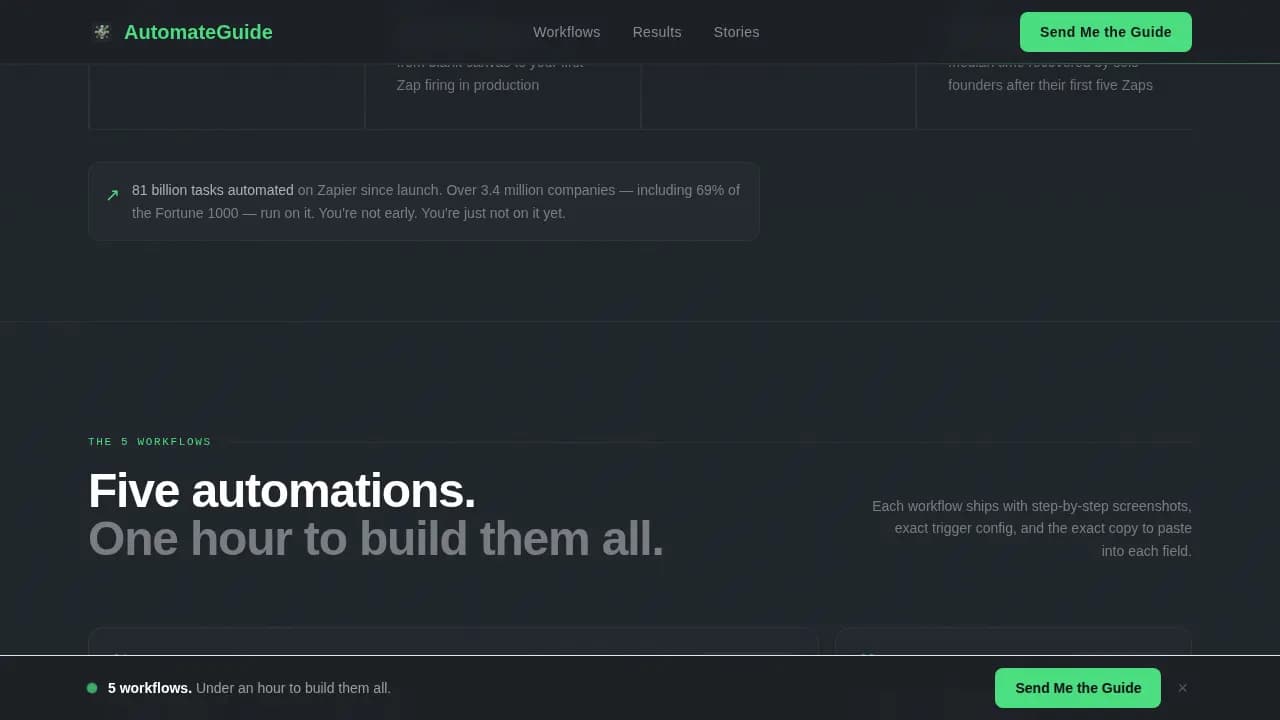 Automate — Intelligent Workflow Optimization Landing Page Template
