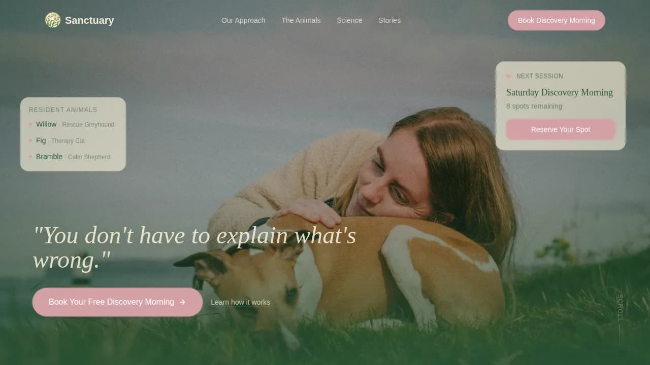 Wellness Modalities Appointment Booking Website Template