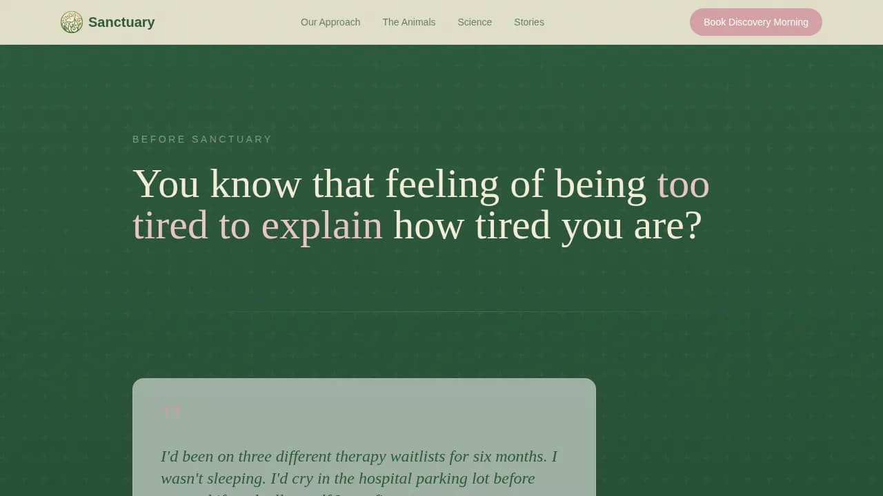 Wellness Modalities Appointment Booking Website Template