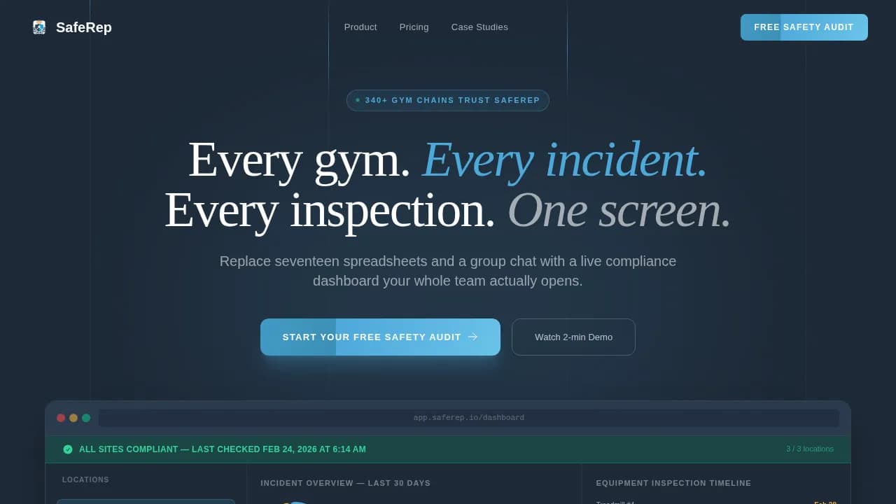 Fitness & Gym Software Professional Website Template