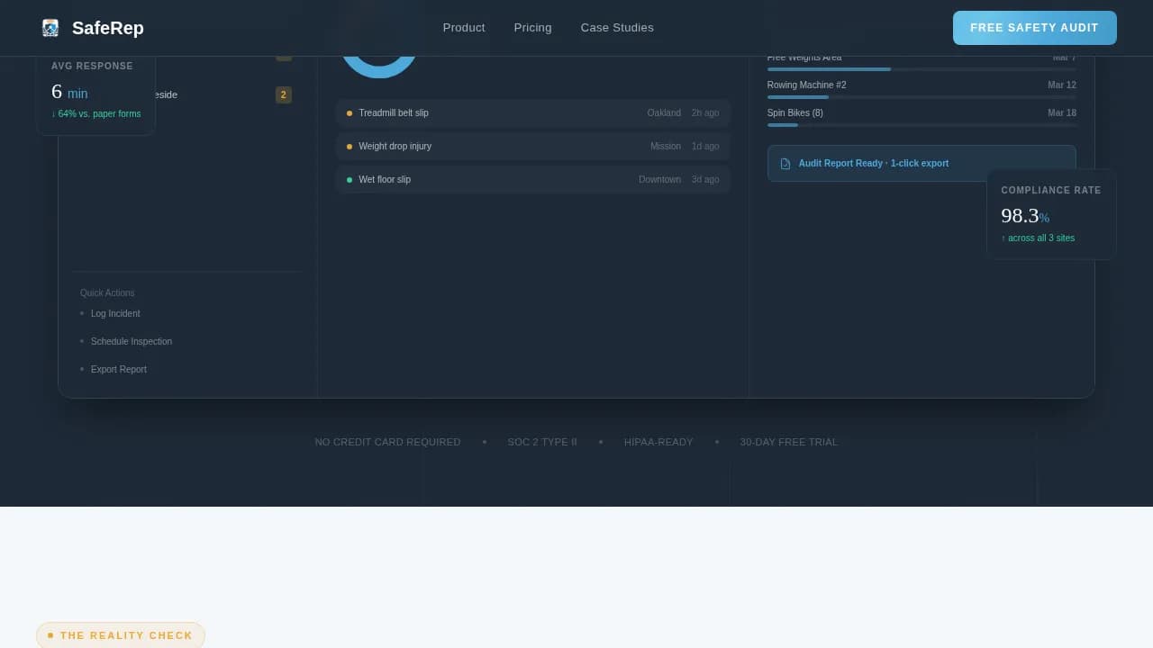 Fitness & Gym Software Professional Website Template