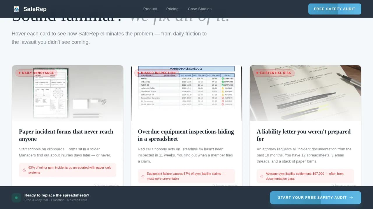 Fitness & Gym Software Professional Website Template