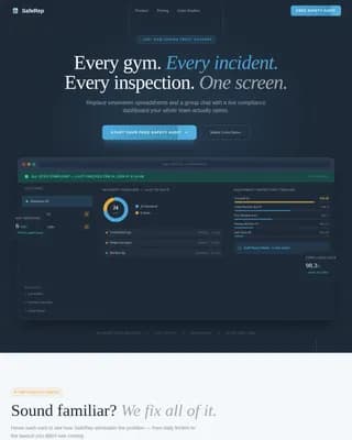 Fitness & Gym Software Professional Website Template