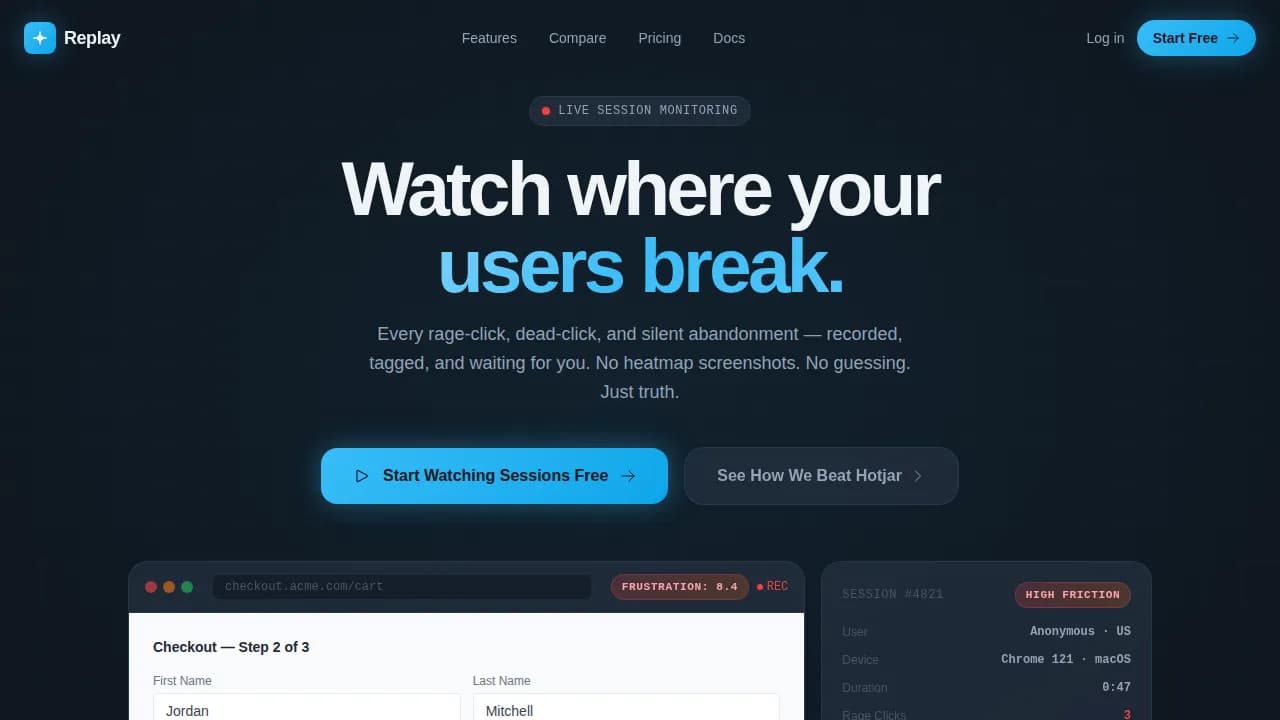 Advanced Data & Analytics Comparison Website Template