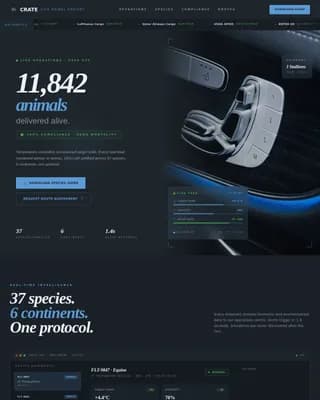 Transit — Expert Animal Logistics Landing Page Template