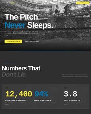 Scoreline — Dynamic Field Hockey Landing Page Template