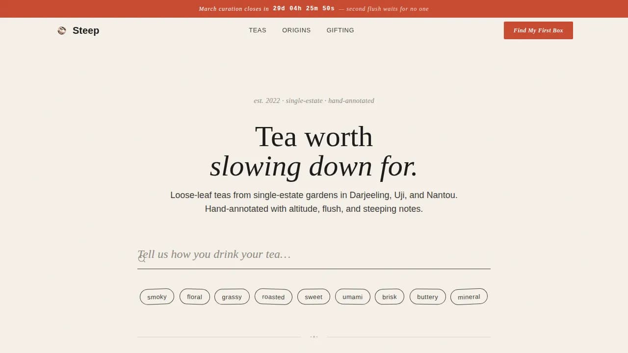Subscription Box Services Professional Website Template