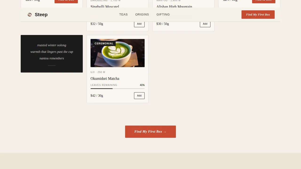 Subscription Box Services Professional Website Template