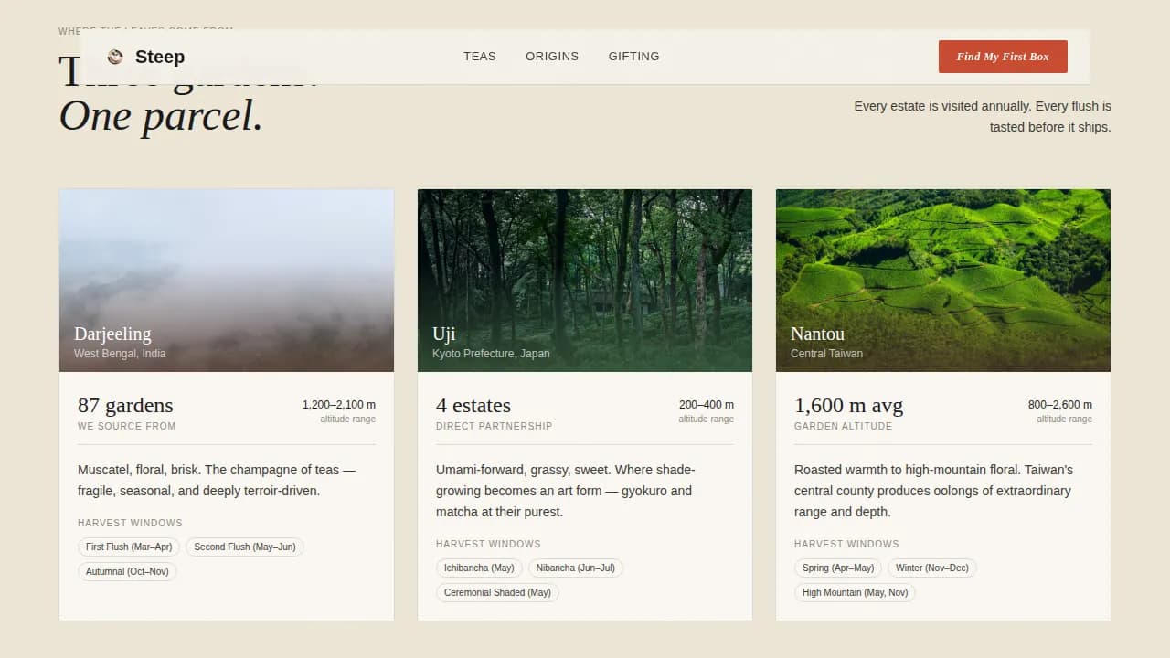 Subscription Box Services Professional Website Template