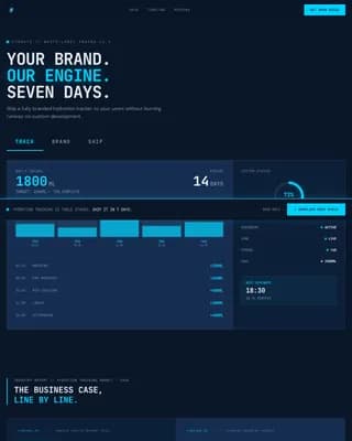 Flow — Bold Hydration Tracking Landing Page Template