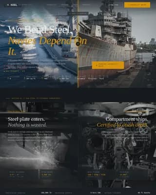 Defense Contractor & Military Professional Website Template