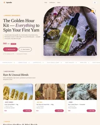 Hobby & Passion Supplies Professional Website Template