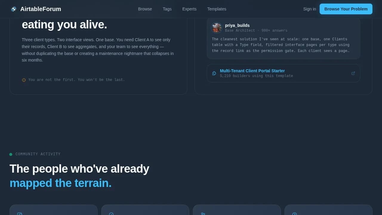 No-Code Platform Documentation Specialist Reviews Website Template