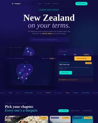 Wander — Affordable Backpacker Landing Page Template