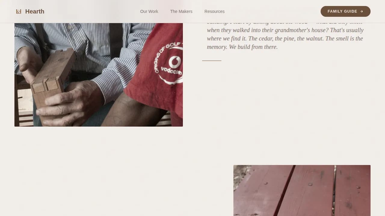Timber — Artisan Casket Crafting Landing Page Template
