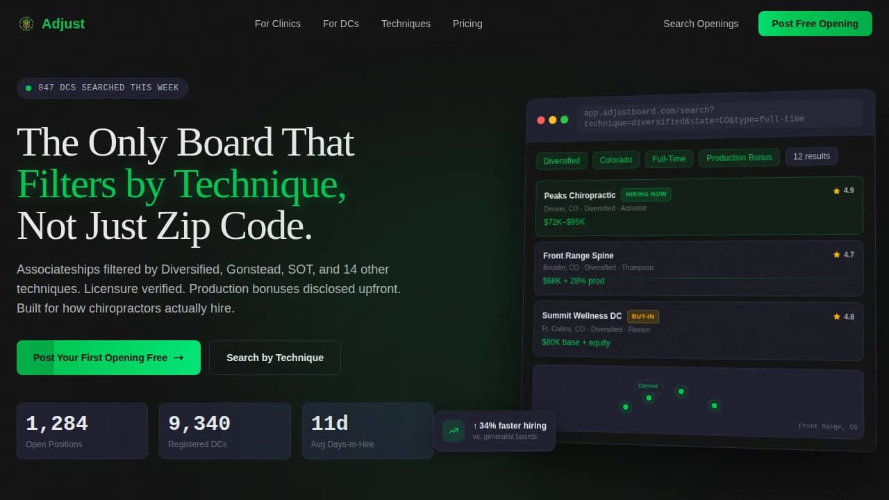 Align — Specialized Chiropractic Careers Landing Page Template