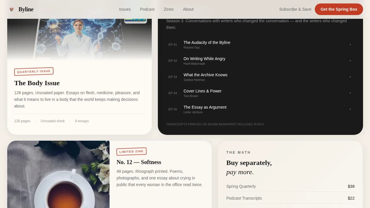 Voice — Bold Women-Owned Media Landing Page Template