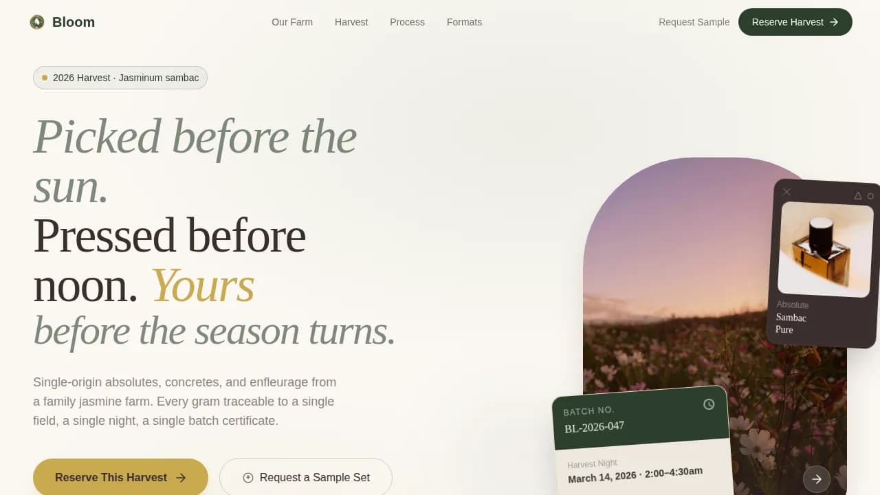 Specialty Farming Professional Website Template