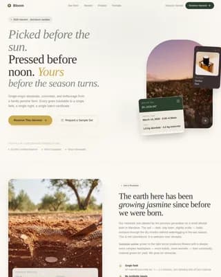Specialty Farming Professional Website Template
