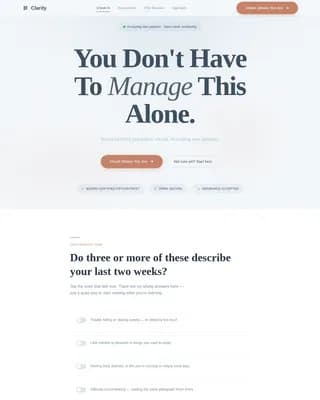 Mindwell — Expert Psychiatry Telehealth Booking Landing Page Template