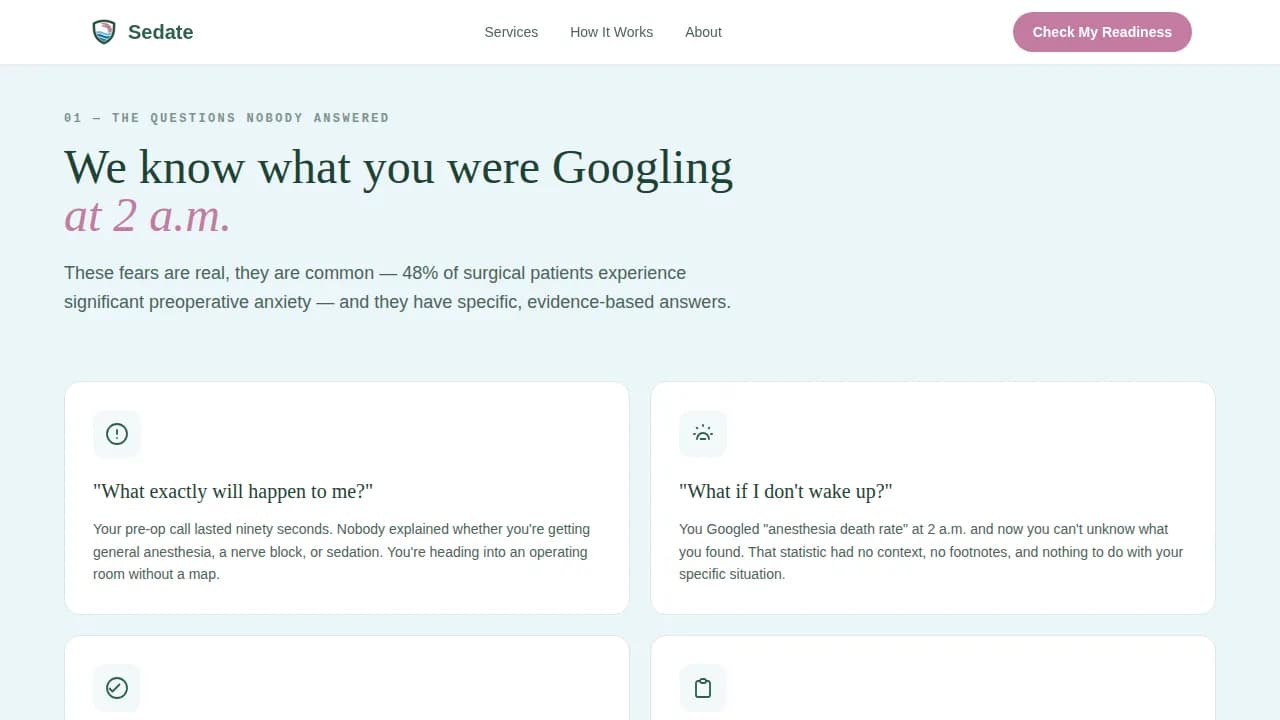 Anesthesiologist Professional Website Template