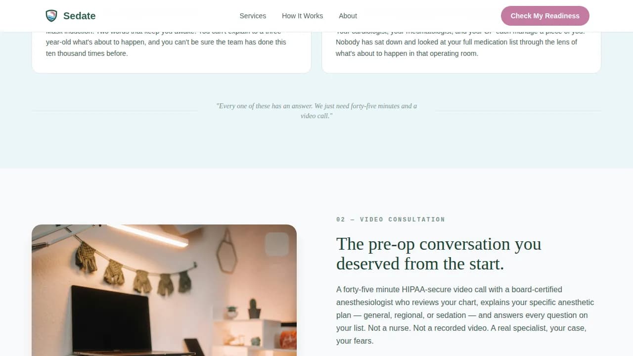 Anesthesiologist Professional Website Template