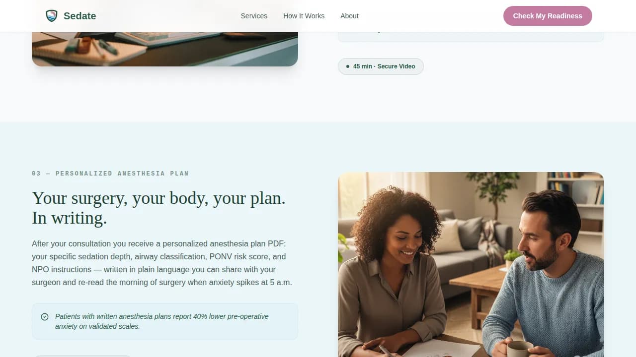 Anesthesiologist Professional Website Template