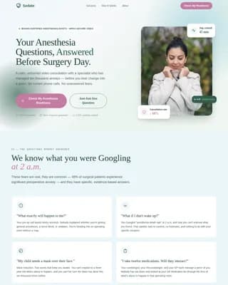 Anesthesiologist Professional Website Template