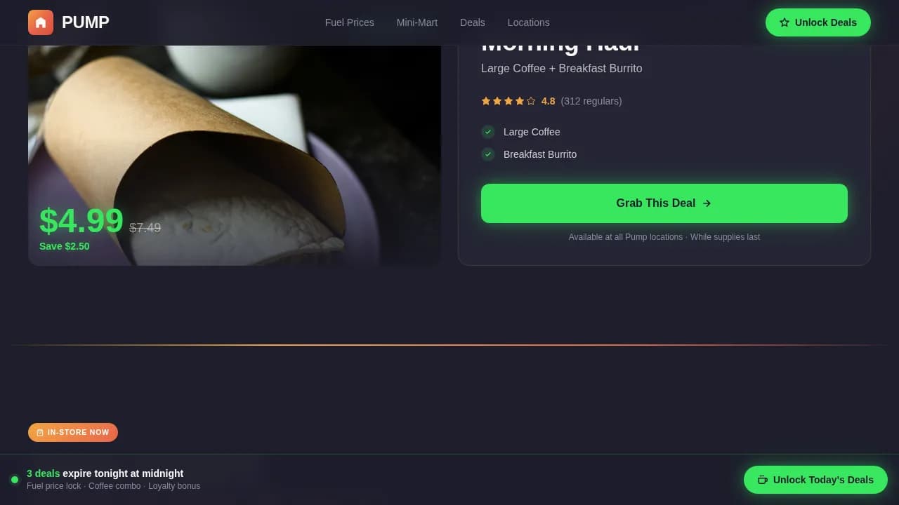 Local Brick & Mortar Business Professional Website Template