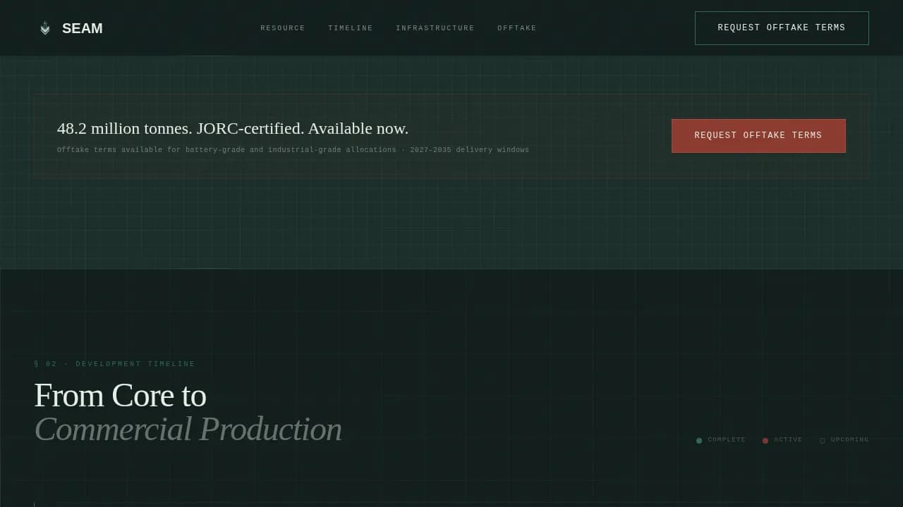 Link — Premium Graphite Extraction Landing Page Template