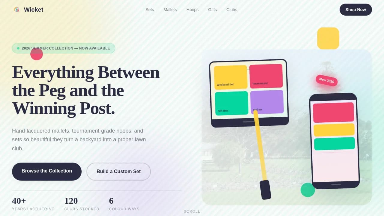 Hobby & Passion Supplies Portfolio Website Template