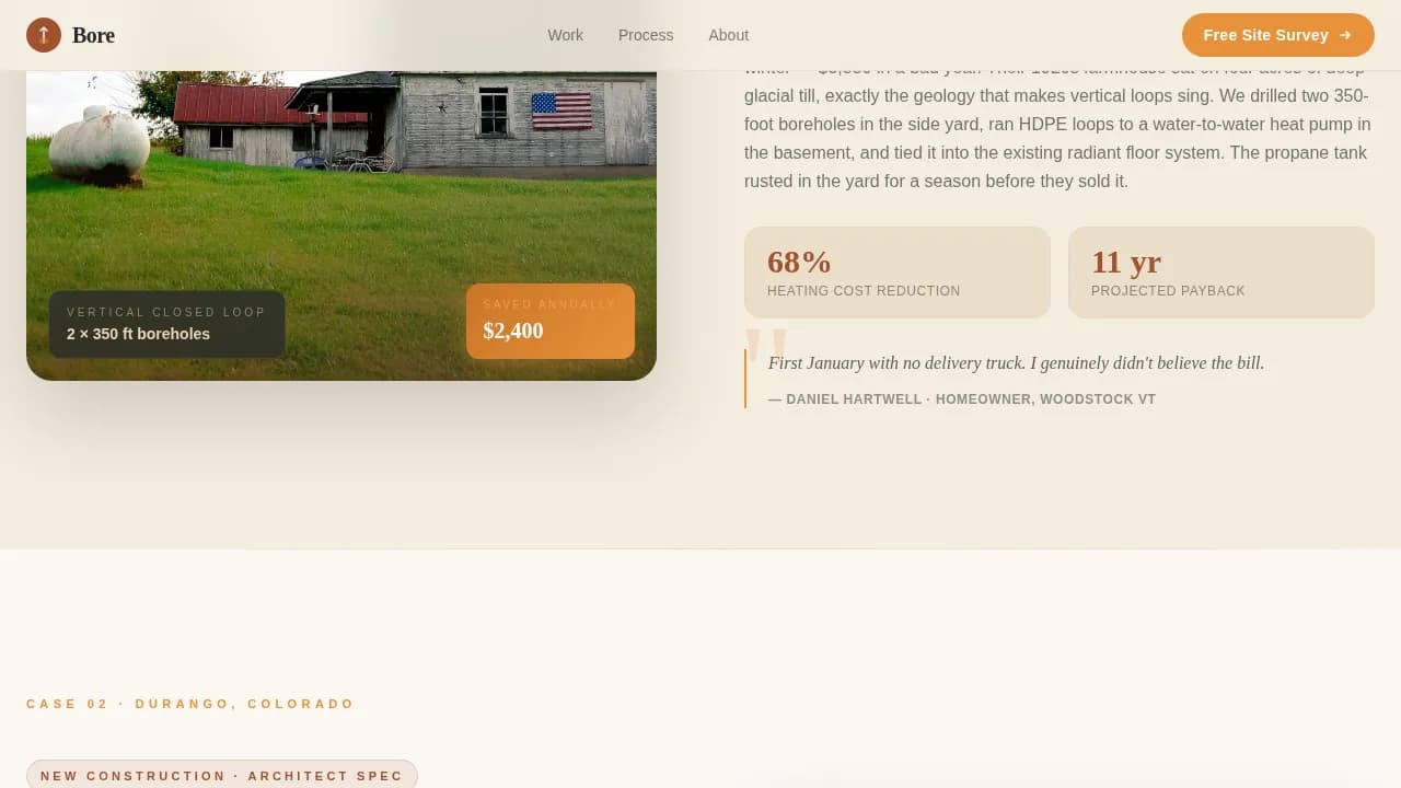 Specialty Construction Appointment Booking Website Template