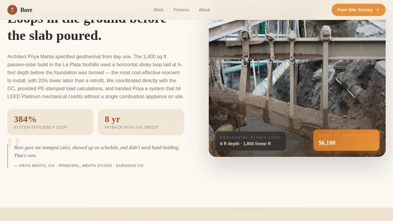 Specialty Construction Appointment Booking Website Template