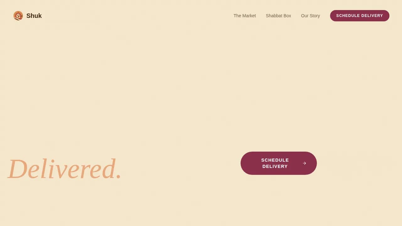 Specialist Kosher Food & Dining Appointment Booking Website Template