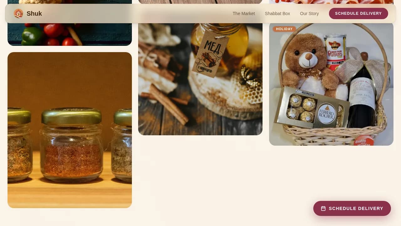Specialist Kosher Food & Dining Appointment Booking Website Template