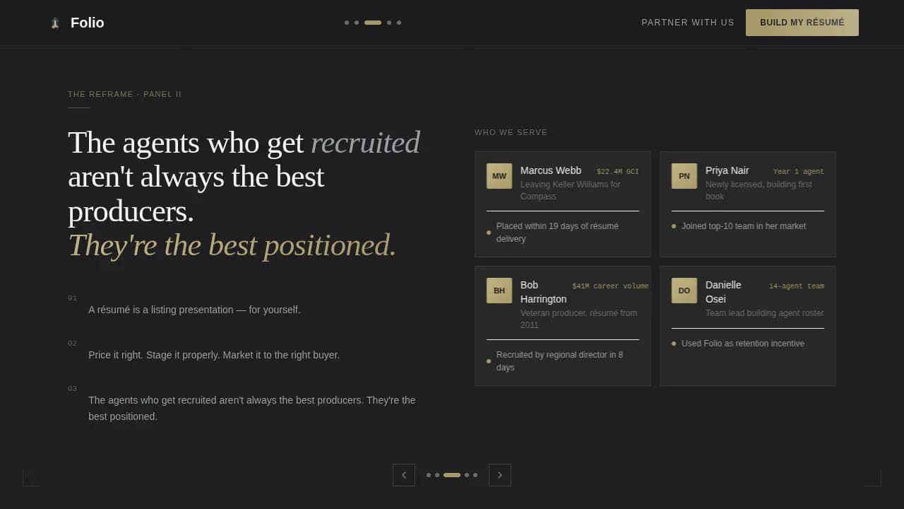Presence — Professional Realtor Portfolio Landing Page Template