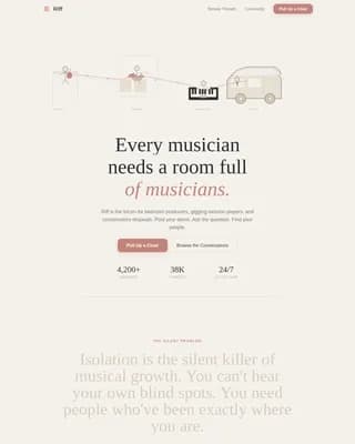 Advanced Musicians Community Professional Website Template
