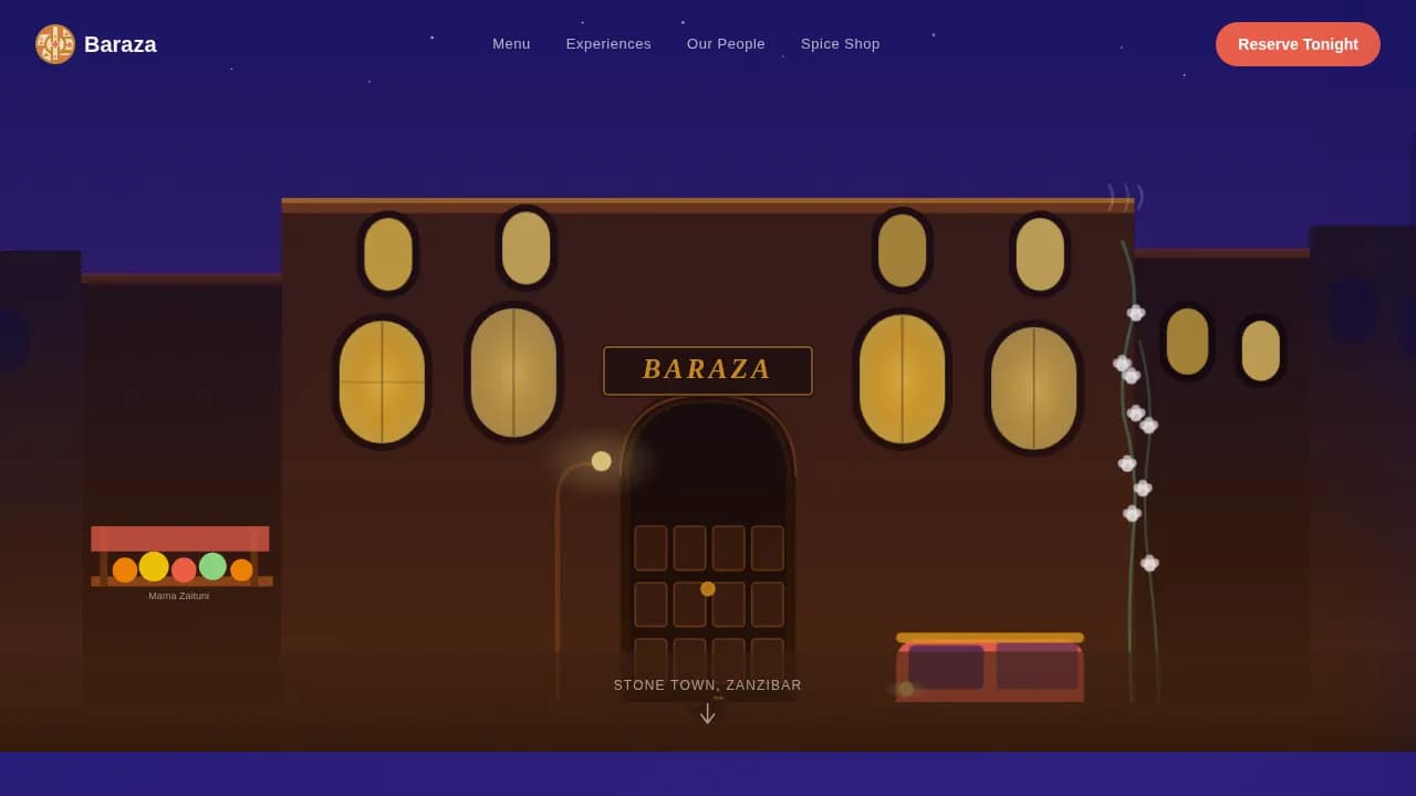 Spice — Luxury Fusion Restaurant Landing Page Template