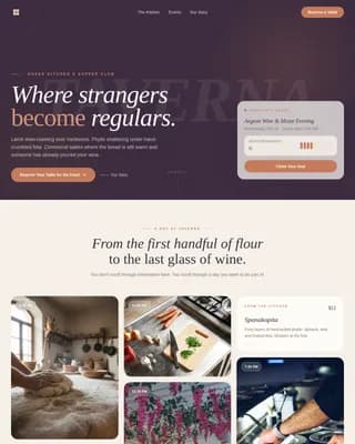 Mezze — Rustic Mediterranean Dining Landing Page Template
